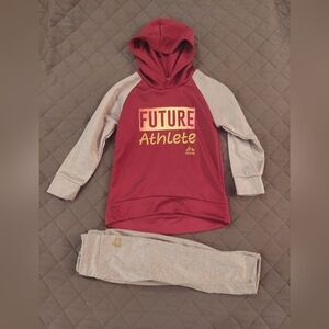 RBX Kids Matching Set in Maroon and Gray